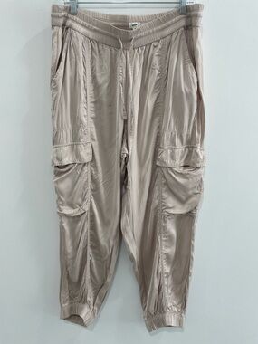 Aerie Light Taupe Cargo Jogger Pants